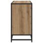 Preview: Badezimmer Waschbecken Schrank mit Regal Eiche handwerklich