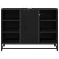 Preview: Badezimmer Waschbecken Schrank Schwarze Eiche 80 x 33 x 60 cm
