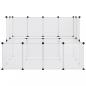 Preview: Kleintierkäfig Transparent 143x107x93 cm PP und Stahl