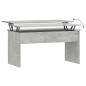 Preview: ARDEBO.de - Couchtisch Betongrau 102x50,5x52,5 cm Holzwerkstoff