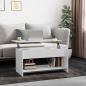 Preview: ARDEBO.de - Couchtisch Weiß 102x50x52,5 cm Holzwerkstoff