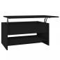 Preview: ARDEBO.de - Couchtisch Schwarz 80x50x40 cm Holzwerkstoff