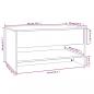 Preview: Couchtisch Betongrau 80x50x40 cm Holzwerkstoff