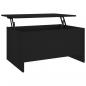 Preview: Couchtisch Schwarz 80x55,5x41,5 cm Holzwerkstoff