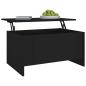 Preview: Couchtisch Schwarz 80x55,5x41,5 cm Holzwerkstoff