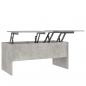 Preview: Couchtisch Betongrau 102x50,5x46,5 cm Holzwerkstoff