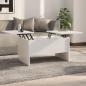 Preview: ARDEBO.de - Couchtisch Weiß 80x50x42,5 cm Holzwerkstoff