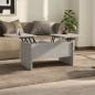 Preview: ARDEBO.de - Couchtisch Betongrau 80x50x42,5 cm Holzwerkstoff