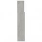 Preview: Bett-Kopfteil mit Ablagen Betongrau 120x19x103,5 cm