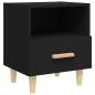 Preview: Nachttische 2 Stk. Schwarz 40x35x47 cm
