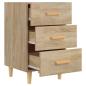 Preview: Nachttisch Sonoma-Eiche 40x40x66 cm Holzwerkstoff