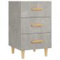 Preview: Nachttisch Betongrau 40x40x66 cm Holzwerkstoff