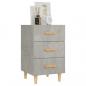 Preview: Nachttisch Betongrau 40x40x66 cm Holzwerkstoff