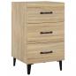 Preview: Nachttisch Sonoma-Eiche 40x40x66 cm Holzwerkstoff