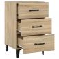 Preview: Nachttisch Sonoma-Eiche 40x40x66 cm Holzwerkstoff