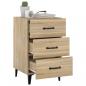 Preview: Nachttisch Sonoma-Eiche 40x40x66 cm Holzwerkstoff