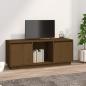 Preview: ARDEBO.de - TV-Schrank Honigbraun 110,5x35x44 cm Massivholz Kiefer