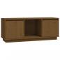 Preview: TV-Schrank Honigbraun 110,5x35x44 cm Massivholz Kiefer