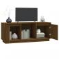 Preview: TV-Schrank Honigbraun 110,5x35x44 cm Massivholz Kiefer