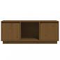 Preview: TV-Schrank Honigbraun 110,5x35x44 cm Massivholz Kiefer