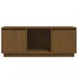 Preview: TV-Schrank Honigbraun 110,5x35x44 cm Massivholz Kiefer