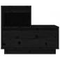 Preview: Nachttische 2 Stk. Schwarz 60x34x51 cm Massivholz Kiefer