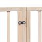 Preview: 8-tlg. Hundetor mit Tür Faltbar 640 cm Pappelholz
