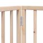 Preview: 8-tlg. Hundetor mit Tür Faltbar 640 cm Pappelholz