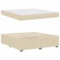 Preview: Bettgestell mit Matratze Creme 180 x 200 cm Stoff