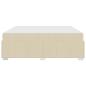 Preview: Bettgestell mit Matratze Creme 180 x 200 cm Stoff