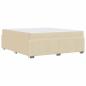 Preview: Bettgestell mit Matratze Creme 180 x 200 cm Stoff