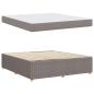 Preview: Bettgestell mit Matratze mit Matratze Taupe 180 x 200 cm Stoff