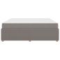 Preview: Bettgestell mit Matratze mit Matratze Taupe 180 x 200 cm Stoff