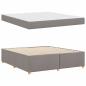 Preview: Bettgestell mit Matratze Taupe 180 x 200 cm Stoff