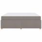 Preview: Bettgestell mit Matratze Taupe 180 x 200 cm Stoff