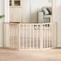 Preview: ARDEBO.de - 3-tlg. Hundetor Faltbar 150 cm Pappelholz