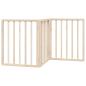 Preview: 3-tlg. Hundetor Faltbar 150 cm Pappelholz