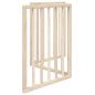 Preview: 3-tlg. Hundetor Faltbar 150 cm Pappelholz