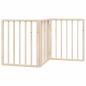 Preview: 3-tlg. Hundetor Faltbar 150 cm Pappelholz