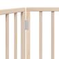 Preview: 3-tlg. Hundetor Faltbar 150 cm Pappelholz