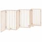 Preview: 6-tlg. Hundetor mit Tür Faltbar 300 cm Pappelholz