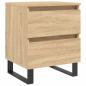 Preview: Nachttisch Sonoma-Eiche 40x35x50 cm Holzwerkstoff