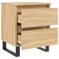 Preview: Nachttisch Sonoma-Eiche 40x35x50 cm Holzwerkstoff