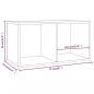 Preview: Schallplatten-Box Braun Eiche-Optik 71x34x36 cm Holzwerkstoff