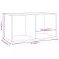 Preview: Schallplatten-Box Braun Eiche-Optik 71x34x36 cm Holzwerkstoff