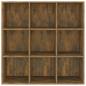 Preview: Bücherschrank Räuchereiche 98x29x97,5 cm