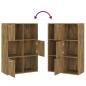 Preview: Lagerschrank Räuchereiche 60x29,5x90 cm