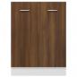 Preview: Unterschrank Braun Eichen-Optik 60x46x81,5 cm Holzwerkstoff