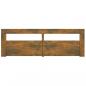 Preview: TV-Schrank mit LED-Leuchten Räuchereiche 120x35x40 cm