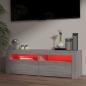 Preview: TV-Schrank mit LED-Leuchten Grau Sonoma 120x35x40 cm